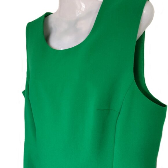 ON 34TH Green Sleeveless Sheath Dress Size 14 - Picture 2 of 7